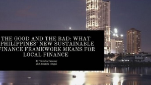 WHAT PHILIPPINES’S NEW SUSTAINABLE FINANCE FRAMEWORK MEANS FOR LOCAL FINANCE