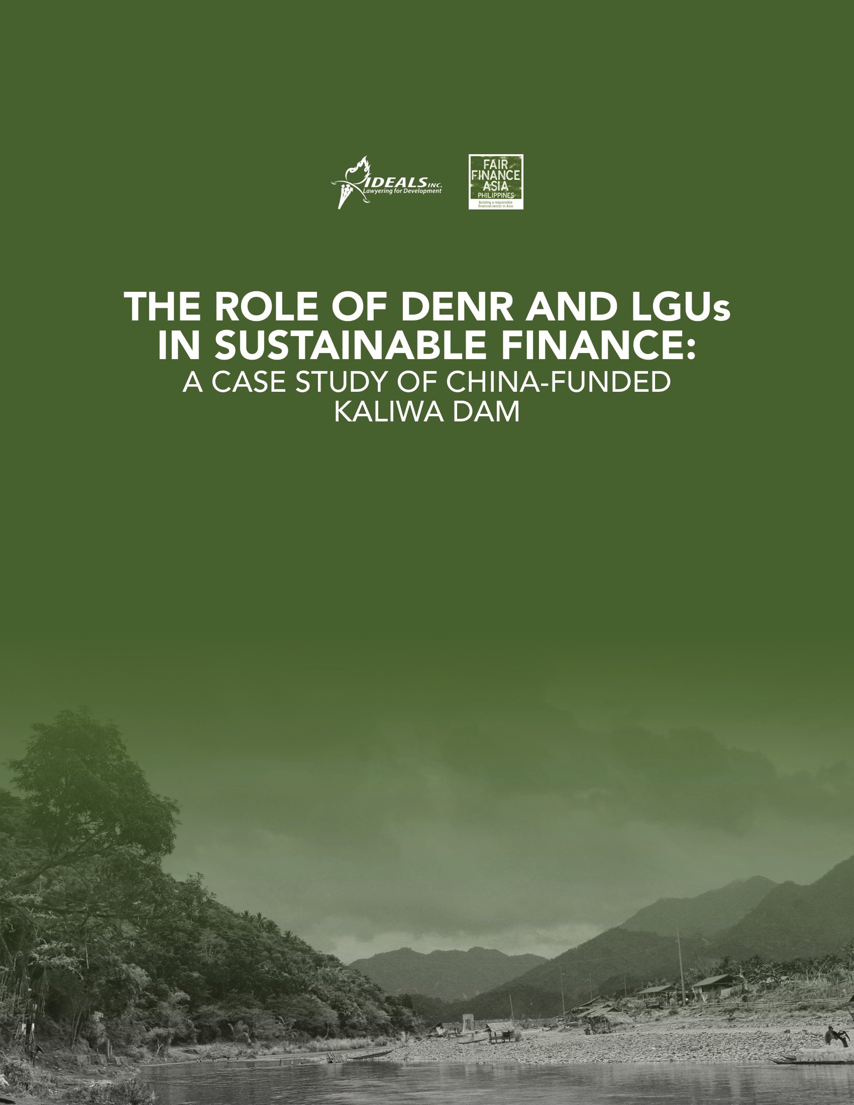 The Role of DENR and LGUs in Sustainable Finance: A Case Study of China-Funded Kaliwa Dam